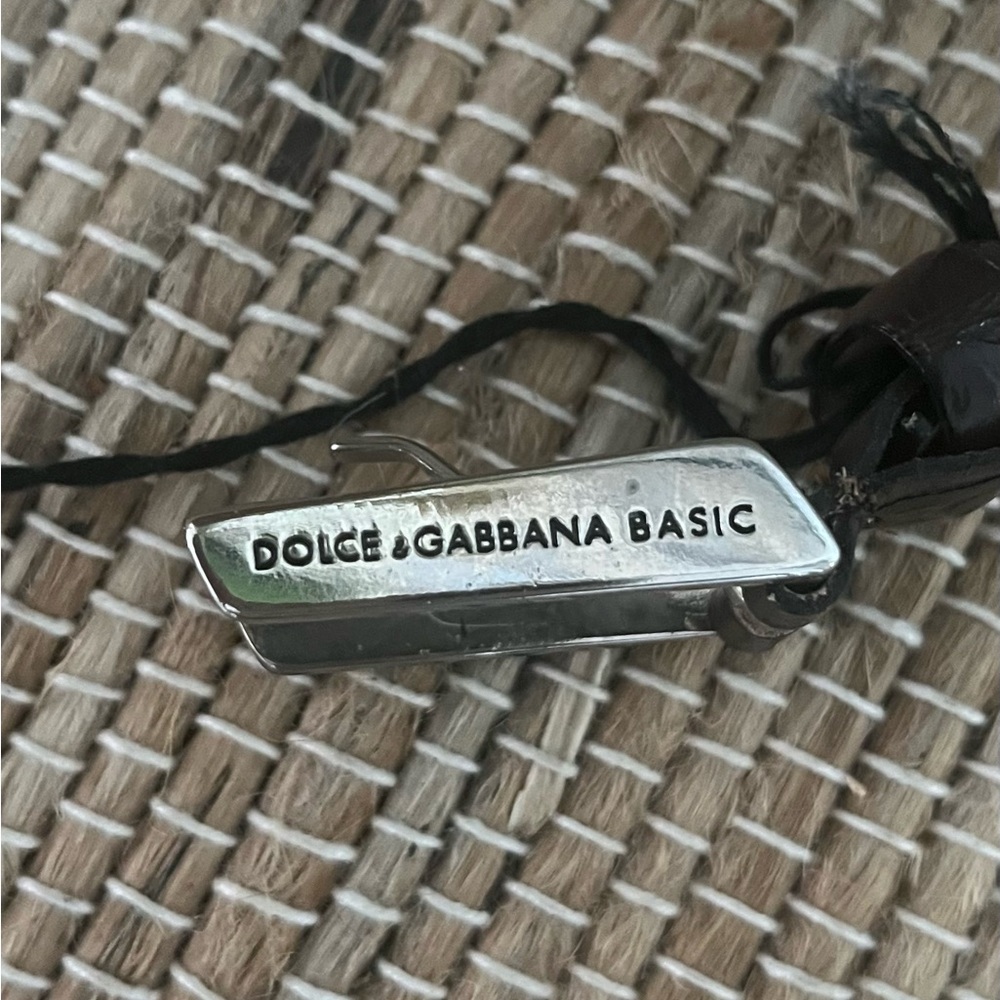 Dolce & Gabbana Brown Leather Belt with Silver Buckle - Picture 5 of 5
